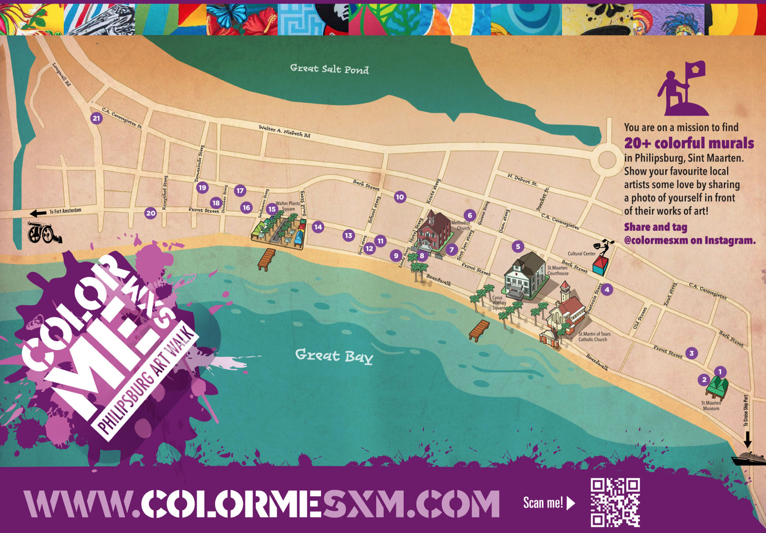 Color Me SXM map